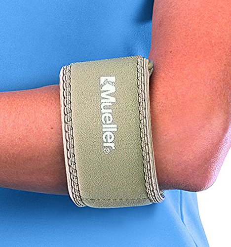 [Australia] - Mueller Tennis Elbow Support, Beige, One Size Fits Most (Pack of 1) Without Gel Pad 