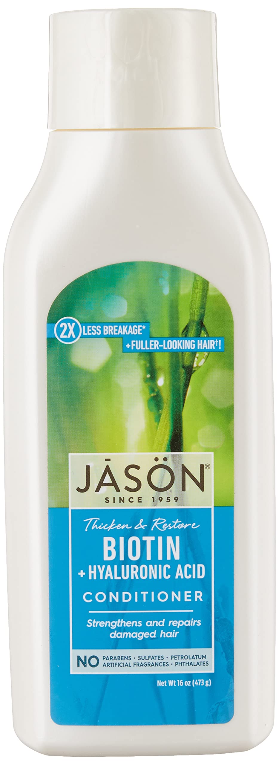 [Australia] - Jason Conditioner, Thicken & Restore Biotin and Hyaluronic Acid, 16 Oz 