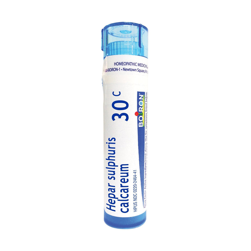 [Australia] - Boiron Hepar Sulphuris Calcareum 30, 80 Pellets, Homeopathic Medicine for Cough 30c 1 Count 