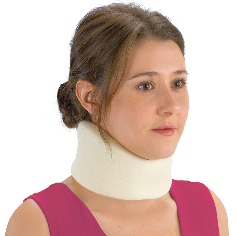 [Australia] - DMI 21" Firm Foam Cervical Collar for Neck Support and Recovery from Injuries, One Size Fits Most, 3 1/2 Inch, White 3.5 Inch width 
