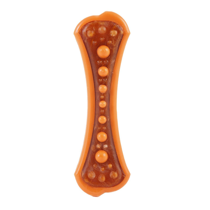 [Australia] - Hartz Chew ‘n Clean Dental Duo Dog Chew Toy, Dog Toy & Bacon Flavored Treat in One, Color & Toy Size Varies Large 1 Count 