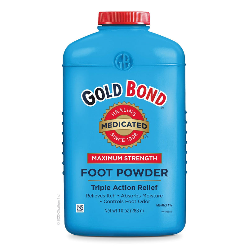 [Australia] - Gold Bond Maximum Strength Foot Powder, 10 Ounce, Multicolor 