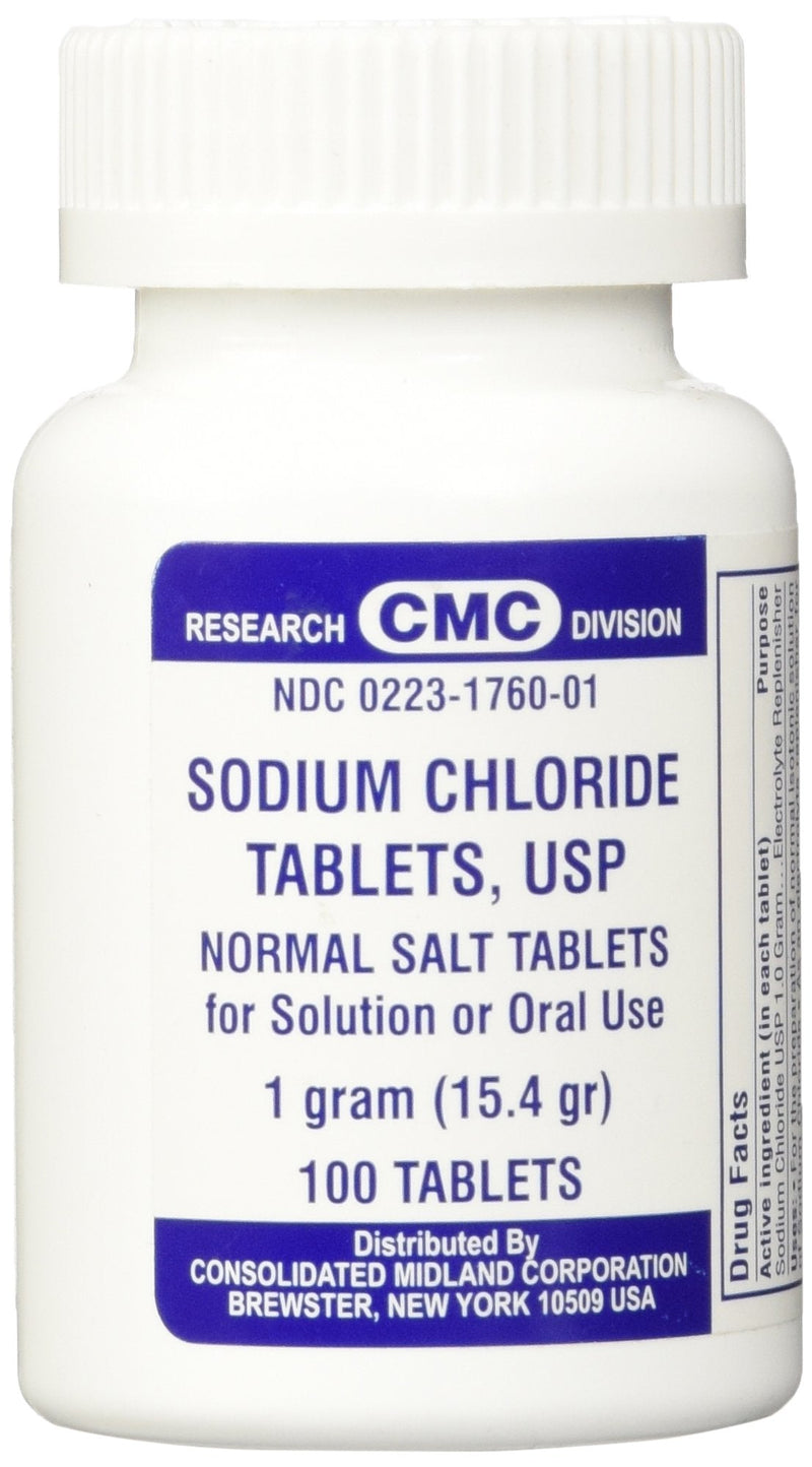 [Australia] - Sodium Chloride Tablets 1 Gm, USP Normal Salt Tablets - 100 Tablets 100 Count (Pack of 1) 