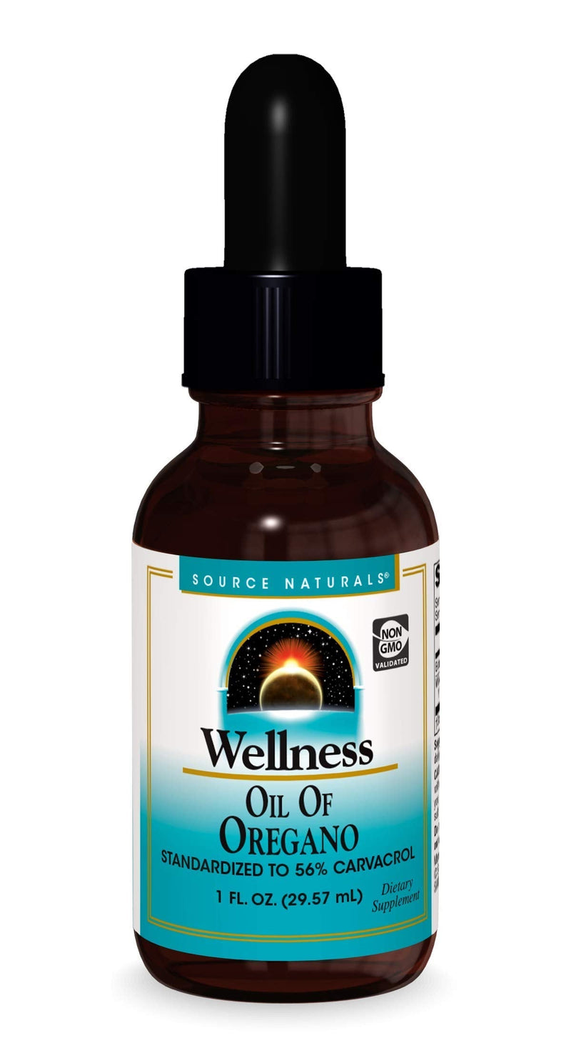 [Australia] - Source Naturals Wellness Oil of Oregano - Standardized to 70% Carvacrol - 1 Fluid oz 1 Fl Oz (Pack of 1) 