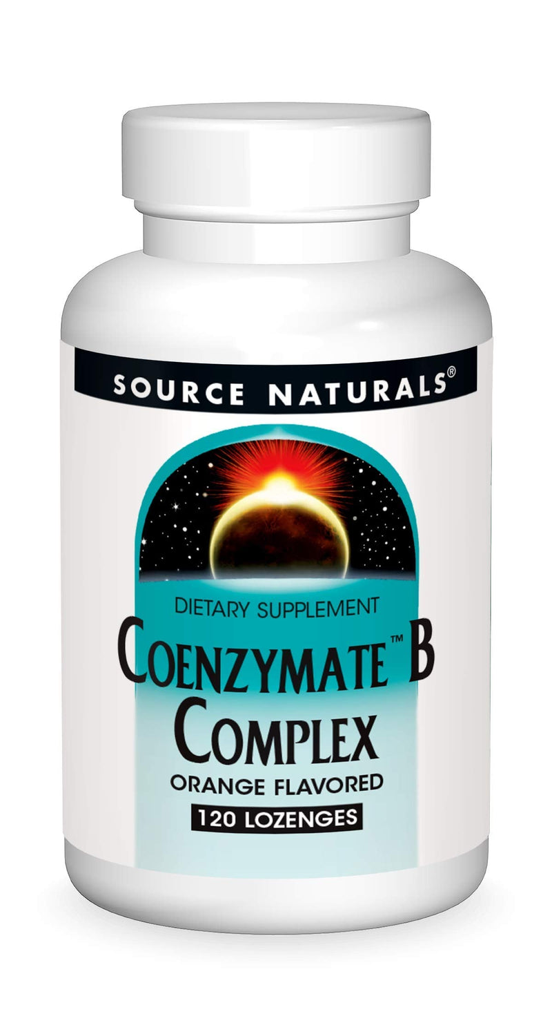 [Australia] - Source Naturals Coenzymate B Complex - Orange Flavor That Melts in Mouth - B Vitamins - 120 Lozenges 120 Count (Pack of 1) 