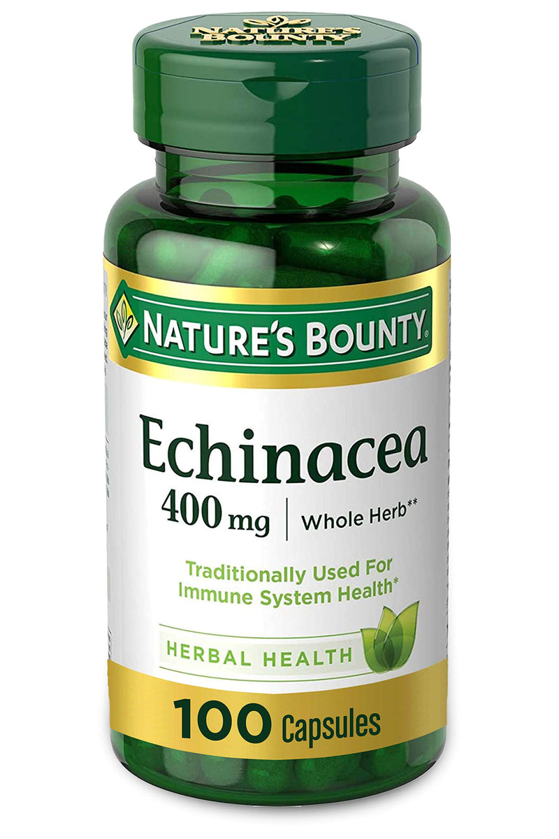 [Australia] - Echinacea by Nature's Bounty, Herbal Supplement, Supports Immune Health, 400mg, 100 Capsules 