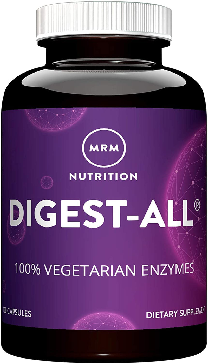 [Australia] - MRM Nutrition Digest-All ® | Digestive Enzymes | Improved Digestion and Absorption | Lactase + Amylase + Lipase| May Help with Bloating and Gas| 100% Vegetarian | Gluten-Free | 100 Capsules MRM Digest-All 100 Count (Pack of 1) 
