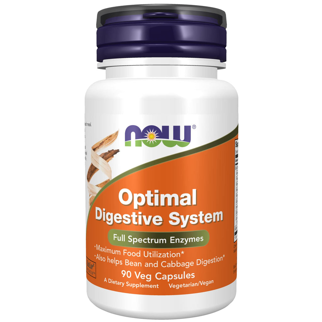 [Australia] - NOW Supplements, Optimal Digestive System, Full Spectrum Enzymes, 90 Veg Capsules 