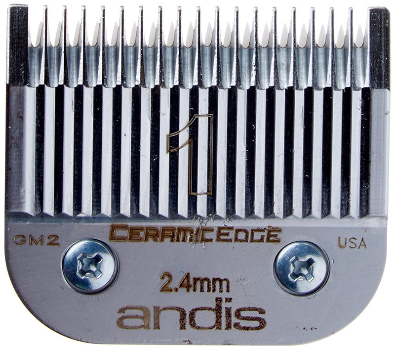 [Australia] - Andis 64465 CeramicEdge Carbon-Infused Detachable Clipper Blade, Size 1, 3/32-Inch Cut Length 