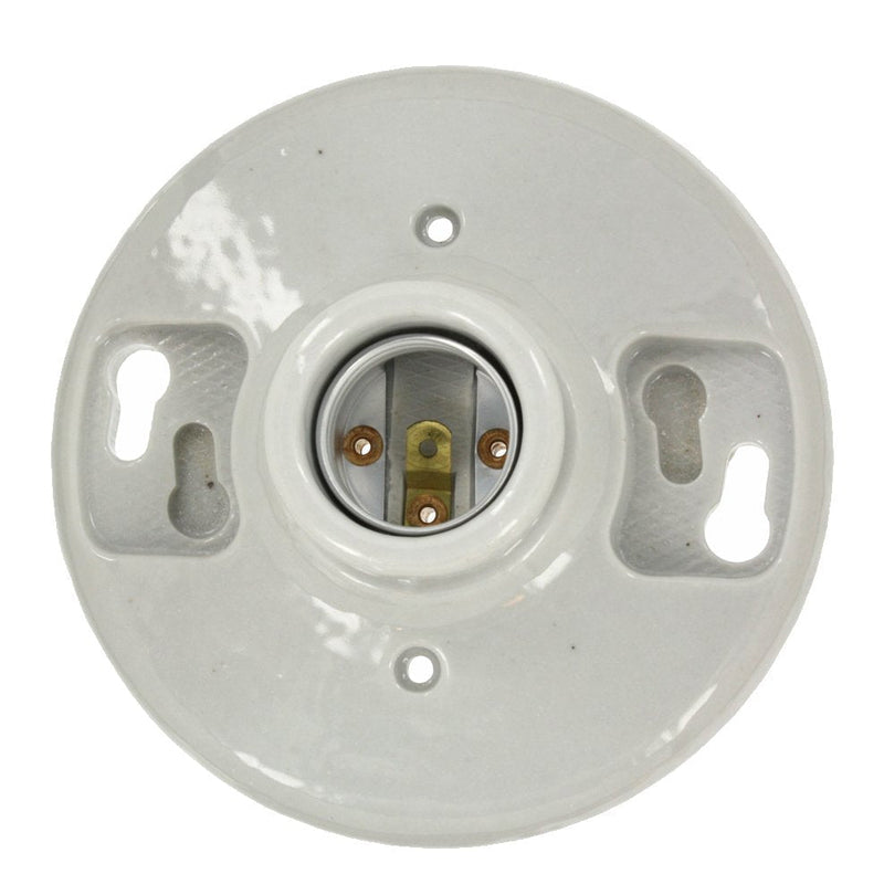 [Australia] - Leviton 49875 B01-09875-000 1-Piece Keyless Top Wired lamp Holder, 660 W, Incandescent/Fluorescent/CFL, Medium, Pack of 1, White 