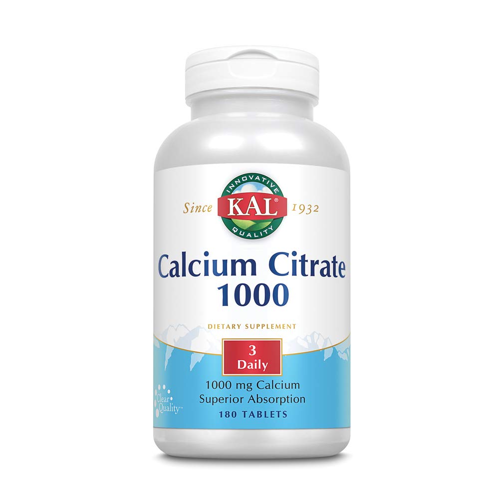 [Australia] - KAL Calcium Citrate, 1000 mg, 180 tabs 180 Count (Pack of 1) 