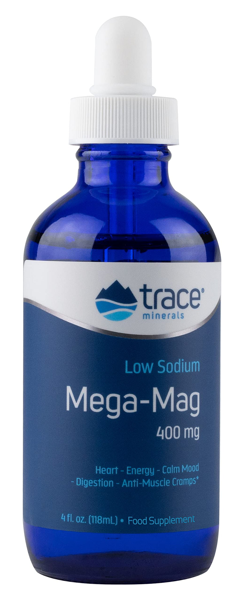 [Australia] - Trace Minerals Liquid Mega-Mag, 400 mg, 4 Ounce 4 Fl Oz (Pack of 1) 