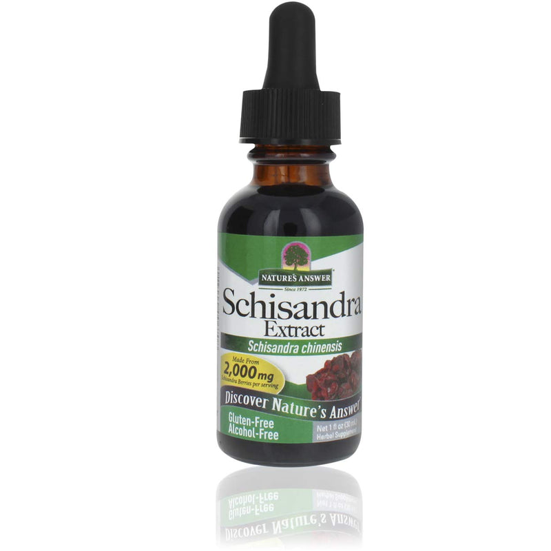 [Australia] - Nature's Answer Schisandra Berry | Super Concentrated Herbal Supplement | Helps Reduce Stress & Fatigue | Gluten-Free, Alcohol-Free 1oz 
