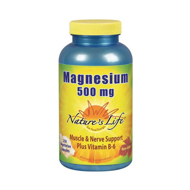 [Australia] - Natures Life Magnesium | 500mg Magnesium for Bone & Muscle Health | Supplement to Support Stress Relief, Sleep, Heart Health, Nerves, Muscles, and Metabolism* | 275 Vegetarian Capsules (250 CT) 250 Count (Pack of 1) 