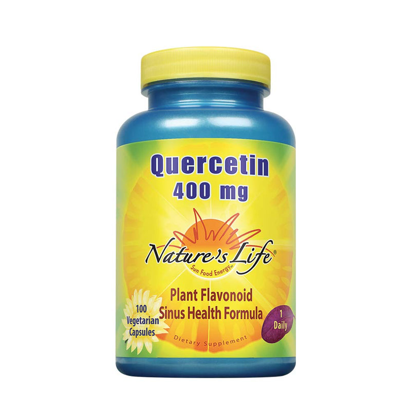 [Australia] - Nature's Life Quercetin 400mg | May Support Healthy Cells, Immune & Cardiovascular Functions & Healthy Sinuses | 100 Vegetarian Capsules 