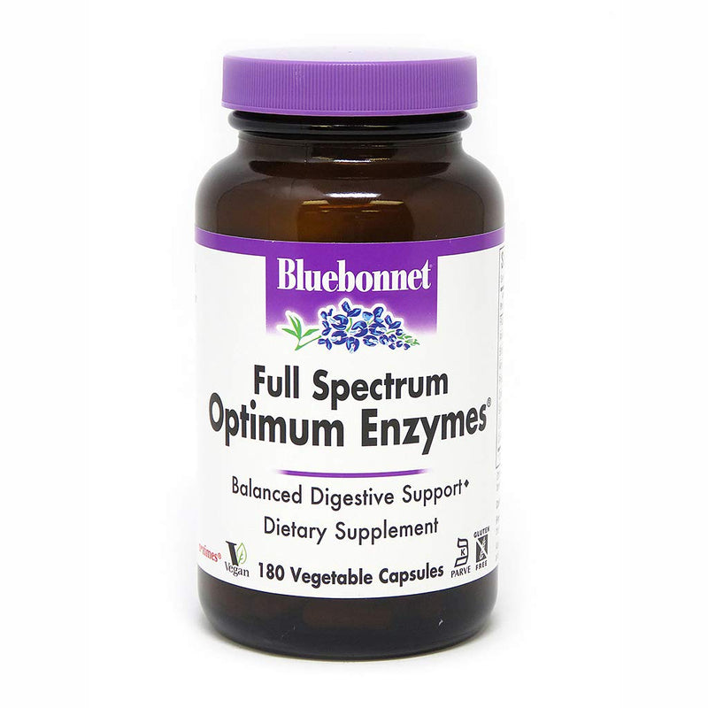 [Australia] - BlueBonnet Full Spectrum Optimum Enzymes Vegetarian Capsules, 180 Count 