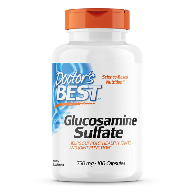[Australia] - Doctor's Best Glucosamine Sulfate, Non-GMO, Gluten & Soy Free, Joint Support, 750 mg, 180 Count 180 Count (Pack of 1) 