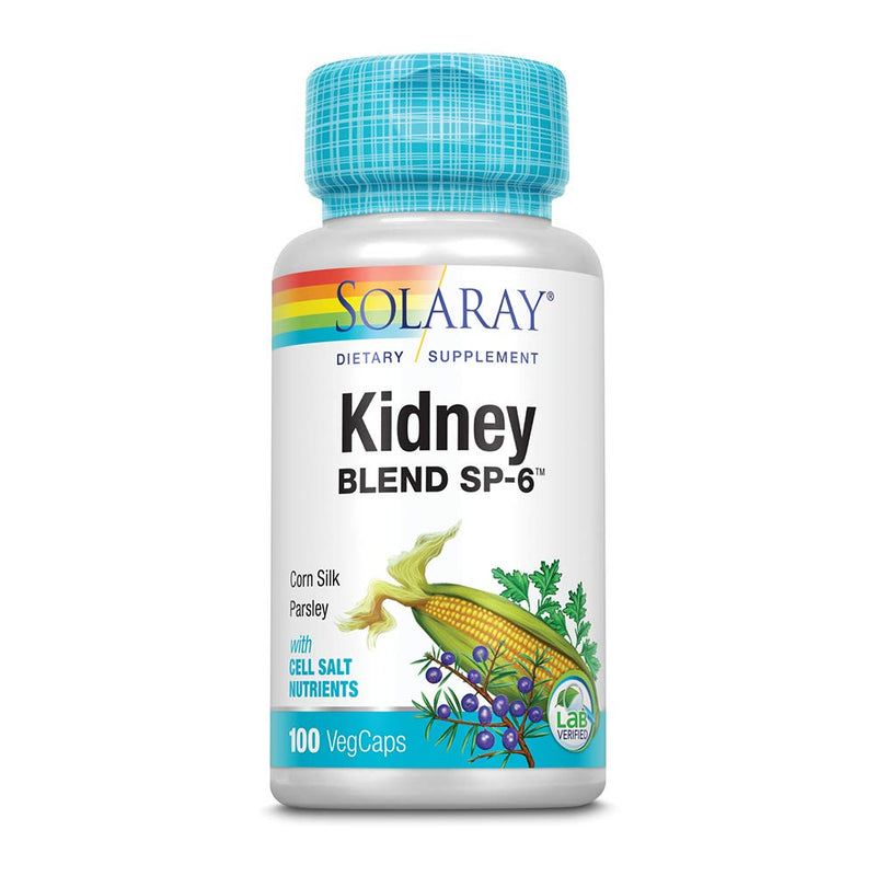 [Australia] - Solaray Kidney Blend SP-6 | Herbal Blend w/Cell Salt Nutrients to Help Support Healthy Kidney Function | Non-GMO, Vegan (1 Pack) 100 Count (Pack of 1) 