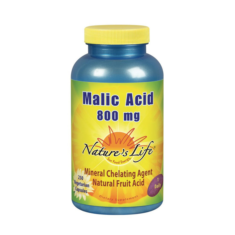 [Australia] - Nature's Life Malic Acid 800 mg | Chelating Agent May Help Support Energy & Muscle Comfort | No Gluten, Non-GMO | 250 Count 250 Count (Pack of 1) 