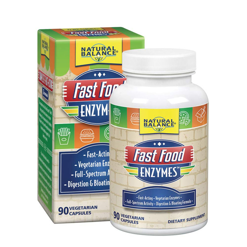 [Australia] - Natural Balance Fast Food Enzymes, 90-Capsules 90 Count (Pack of 1) 