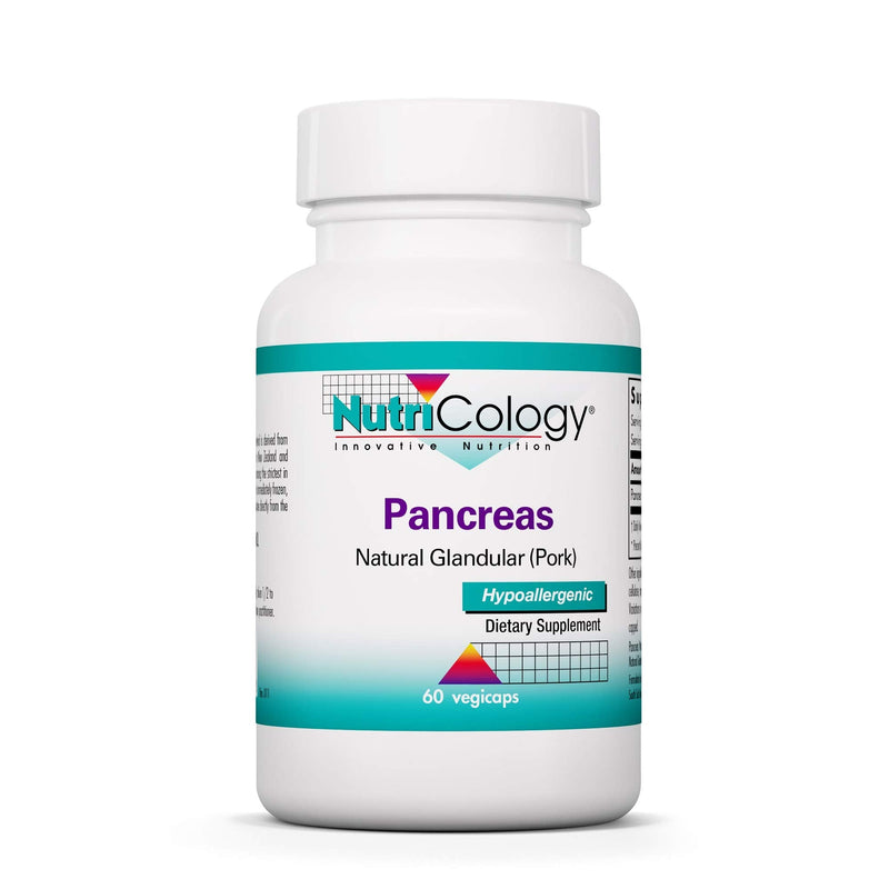 [Australia] - NutriCology Pancreas Pork - Natural Glandular, Digestive Support, Enzymes - 60 Vegicaps 
