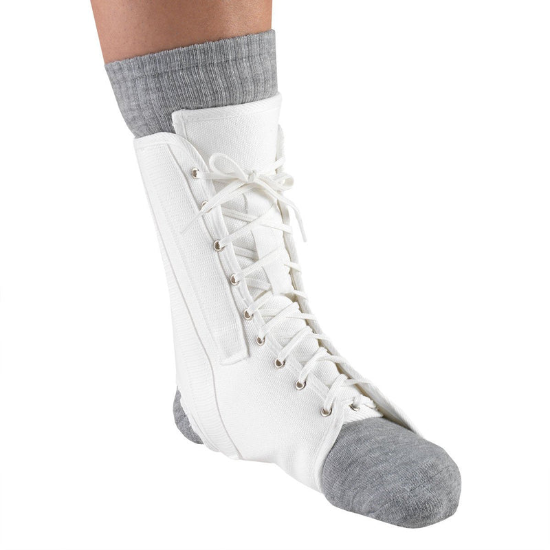 [Australia] - OTC Ankle Splint, Canvas Lace-Up, Rigid Metal Stays, Large 