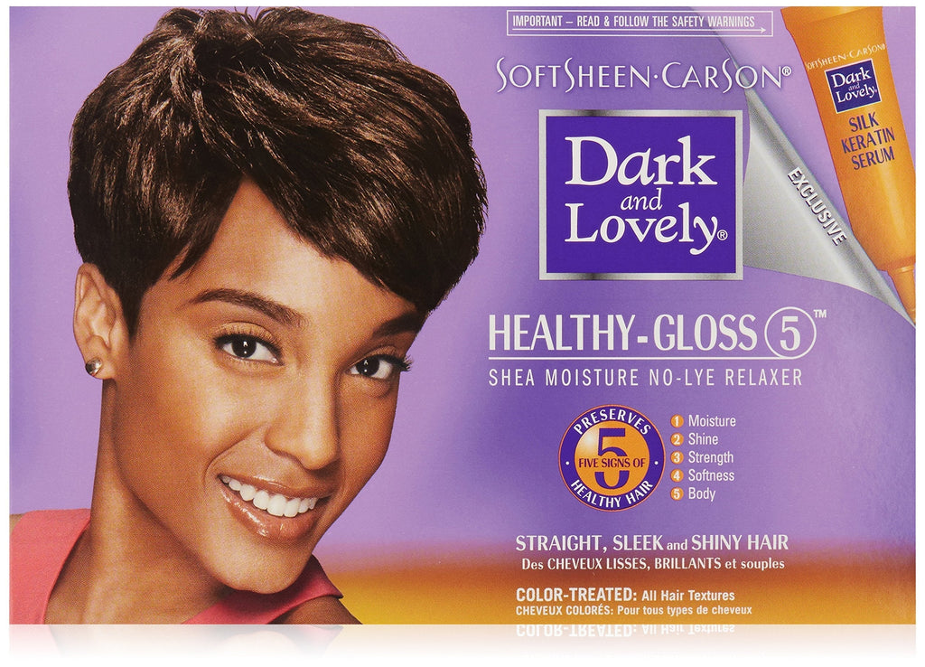 [Australia] - SoftSheen-Carson Dark and Lovely Healthy-Gloss 5 Shea Moisture No-Lye Relaxer, for Color Treated Hair 1 Count Relaxer - Color Treated 