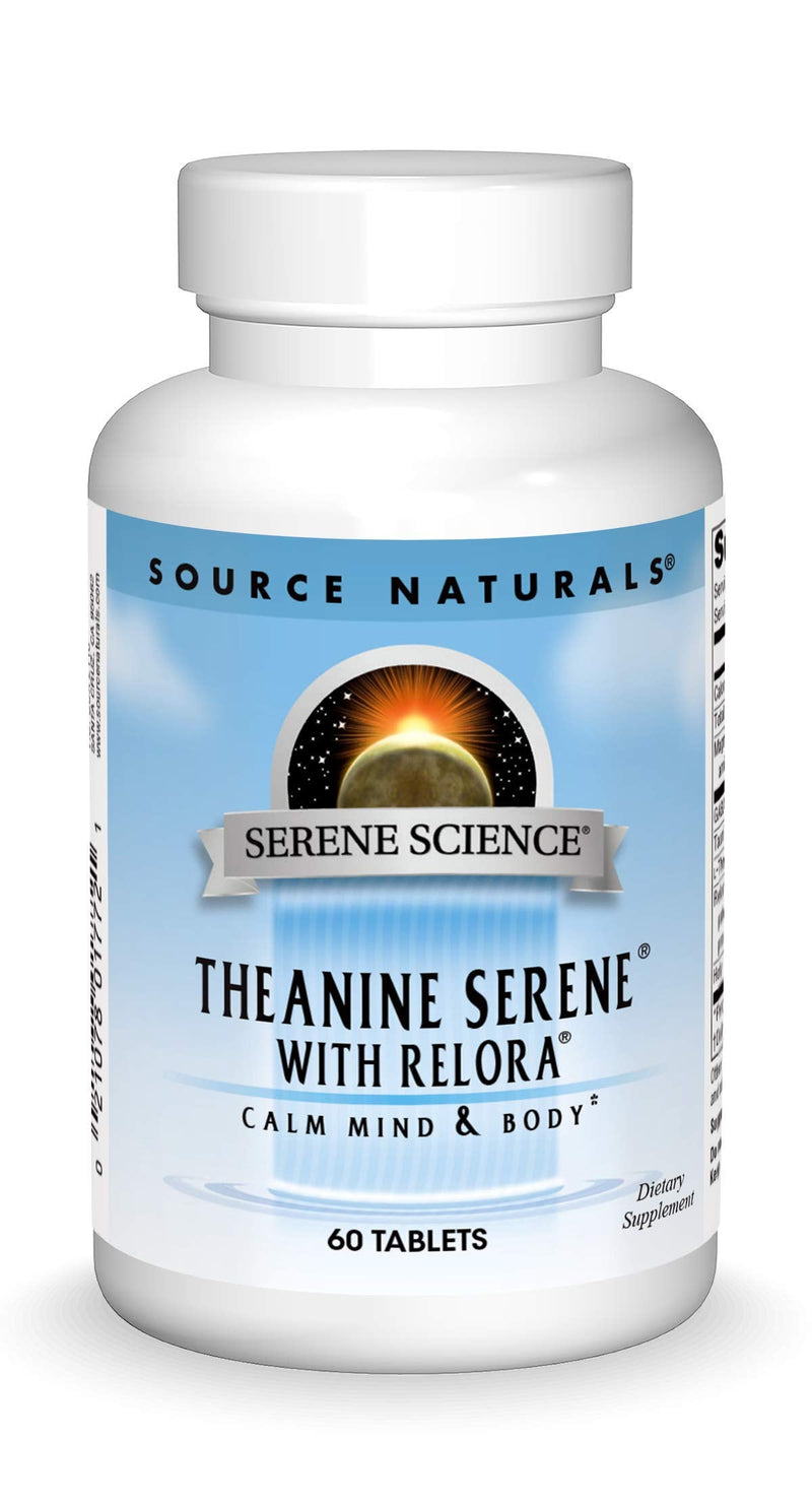 [Australia] - Source Naturals Serene Science L-Theanine with Relora, Magnesium and GABA - 60 Tablets 1 60 Count (Pack of 1) 
