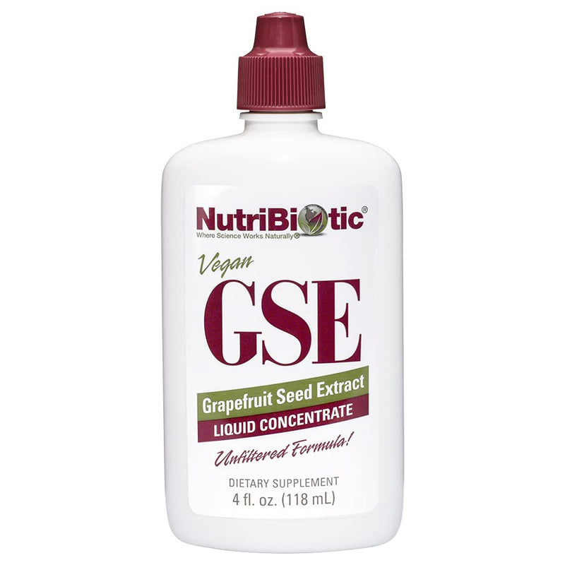 [Australia] - NutriBiotic – GSE, 4 Oz Liquid | The Original Grapefruit Seed Extract Liquid Concentrate with Bioflavonoids | Potent Immune & Overall Health Support | Vegan, Gluten Free, Non-GMO 