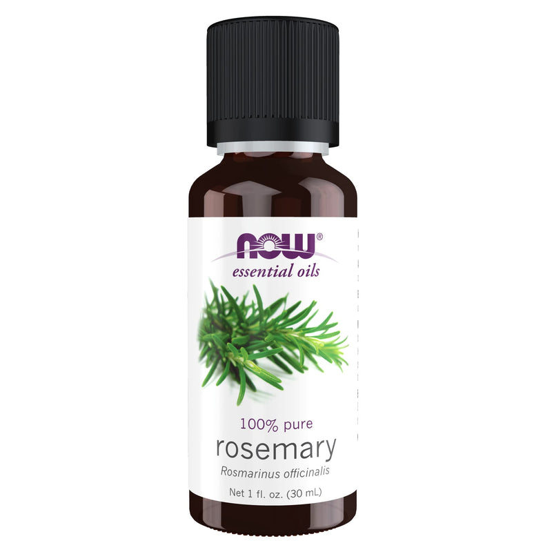 [Australia] - NOW Essential Oils, Rosemary Oil, Purifying Aromatherapy Scent, Steam Distilled, 100% Pure, Vegan, Child Resistant Cap, 1-Ounce 1 Fl Oz (Pack of 1) 
