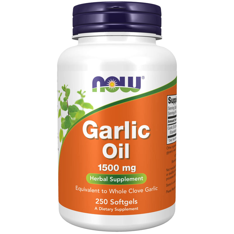 [Australia] - NOW Supplements, Garlic Oil 1500 mg, Serving Size Equivalent to Whole Clove Garlic, 250 Softgels 