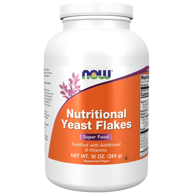 [Australia] - NOW Supplements, Nutritional Yeast Flakes, Fortified with Additional B-Vitamins, Super Food, 10-Ounce 