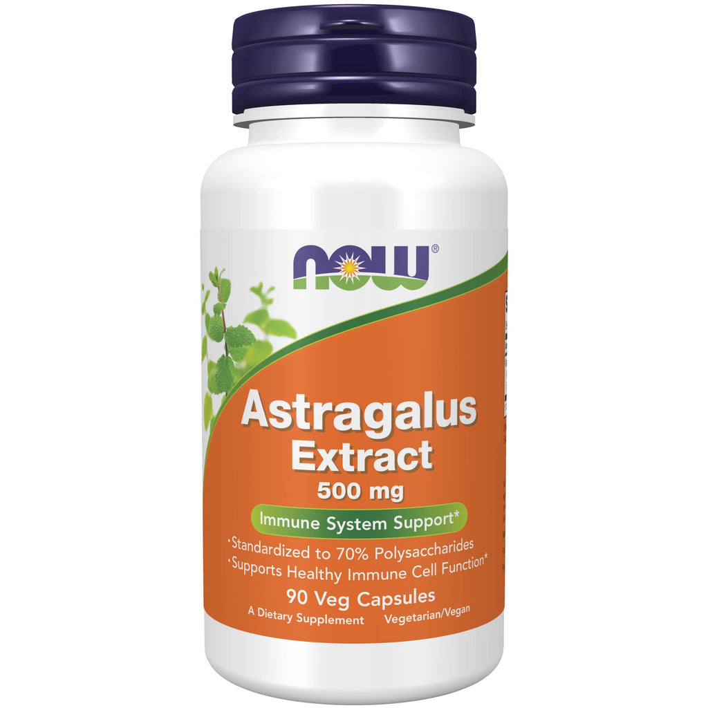 [Australia] - NOW Supplements, Astragalus Extract 500 mg (Standardized to 70% Polysaccharides), 90 Veg Capsules 