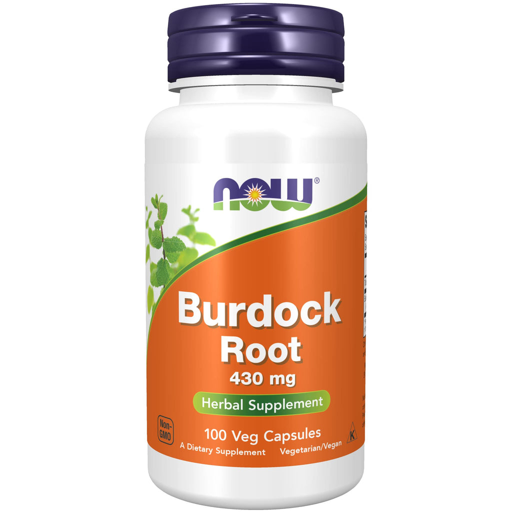 [Australia] - NOW Supplements, Burdock Root (Arctium lappa) 430 mg, Herbal Supplement, 100 Veg Capsules 1 