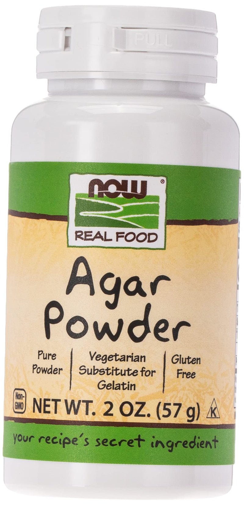 [Australia] - NOW Foods, Agar Pure Powder, Vegetarian Substitute for Gelatin, Gluten-free, Kosher, 2-Ounce 2 Ounce (Pack of 1) 