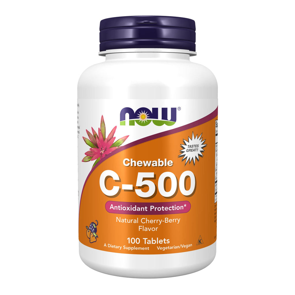 [Australia] - NOW Supplements, Vitamin C-500, Antioxidant Protection*, Cherry-Berry Flavor, 100 Chewable Lozenges 