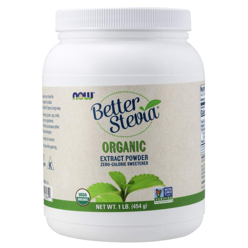 [Australia] - Now Foods Better Stevia Certified Organic Extract Powder 1 Lb (454 G) Powder 