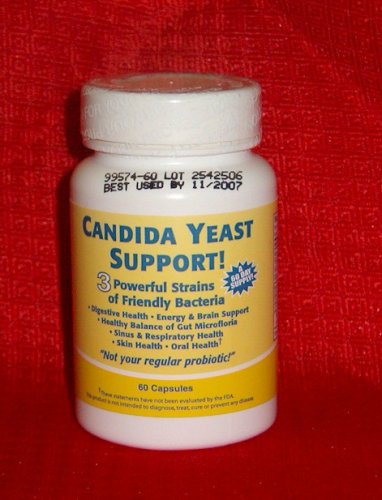 [Australia] - Candida Yeast Support, 3 Powerful Bacteria Strains 60 Veggie Capsules 