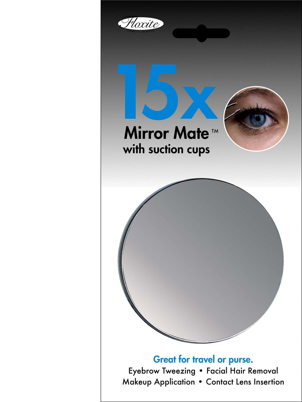 [Australia] - Floxite 15X Mirror Mate with Suction Cups 
