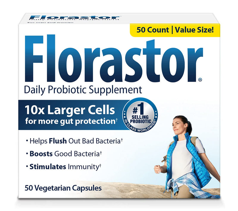 [Australia] - Florastor Daily Probiotic Supplement (50 Count (Pack of 1)) 50 Count (Pack of 1) 