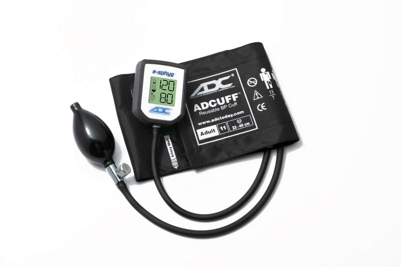 [Australia] - ADC 7002 E-sphyg Digital Pocket Aneroid Sphygmomanometer Blood Pressure Monitor, Reusable BP Cuff, Adult, Black 11 - Adult 