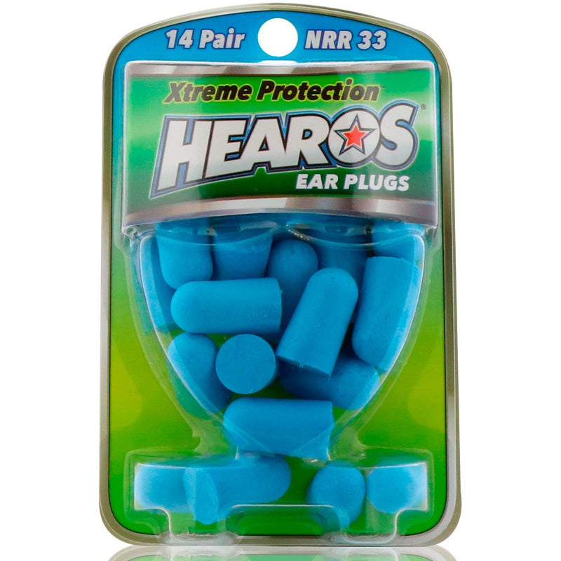 [Australia] - HEAROS Xtreme Ear plugs - Best In Class Noise Cancelling Disposable Foam Earplugs With NRR 33 Hearing Protection, 14 pairs 14 Pair (Pack of 1) 