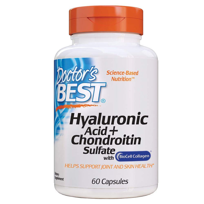 [Australia] - Doctor's Best Hyaluronic Acid with Chondroitin Sulfate, Non-GMO, Gluten Free, Soy Free, Joint Support, 60 Caps 