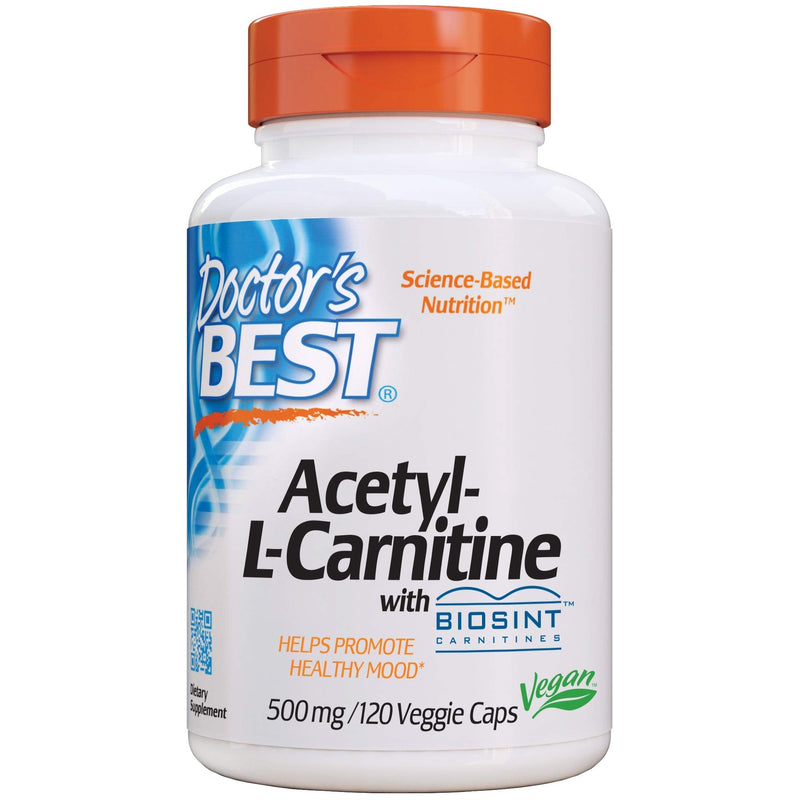 [Australia] - Doctor's Best Acetyl L-Carnitine, Help Boost Energy Production, Support Memory/Focus, Mood, Non-GMO, Vegan, Gluten Free, 120 Count (Pack of 1) (DRB-00152) 120 Count (Pack of 1) 