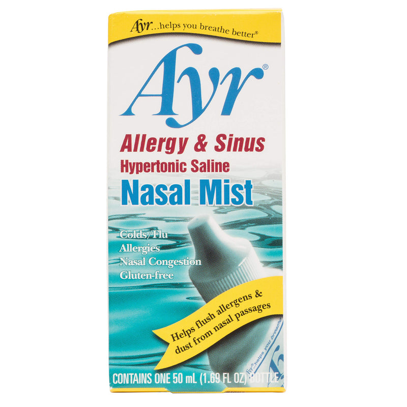 [Australia] - AYR Allergy & Sinus Hypertonic Saline Nasal Mist, White, 1.69 Fl Oz 