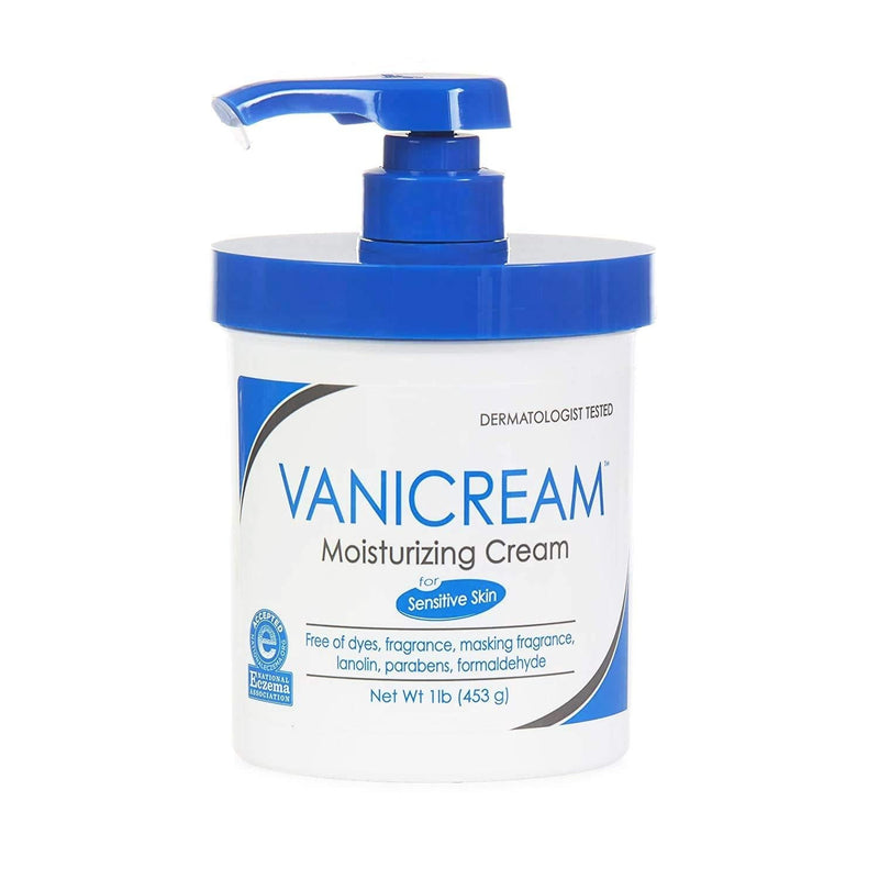 [Australia] - Vanicream Moisturizing Cream with Pump White Fragrance Free, 16 Ounce 16 Ounce (Pack of 1) 