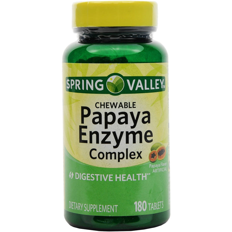 [Australia] - Spring Valley - Papaya Enzyme, 180 Chewable Tablets 1 