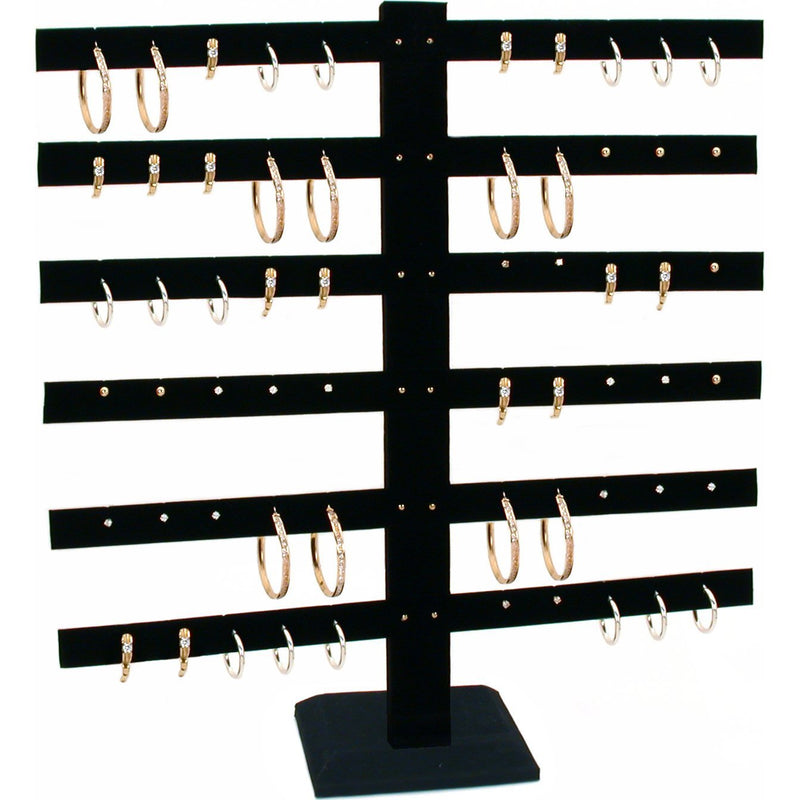 [Australia] - Black Velvet Earring Display Stand 15 3/8" 