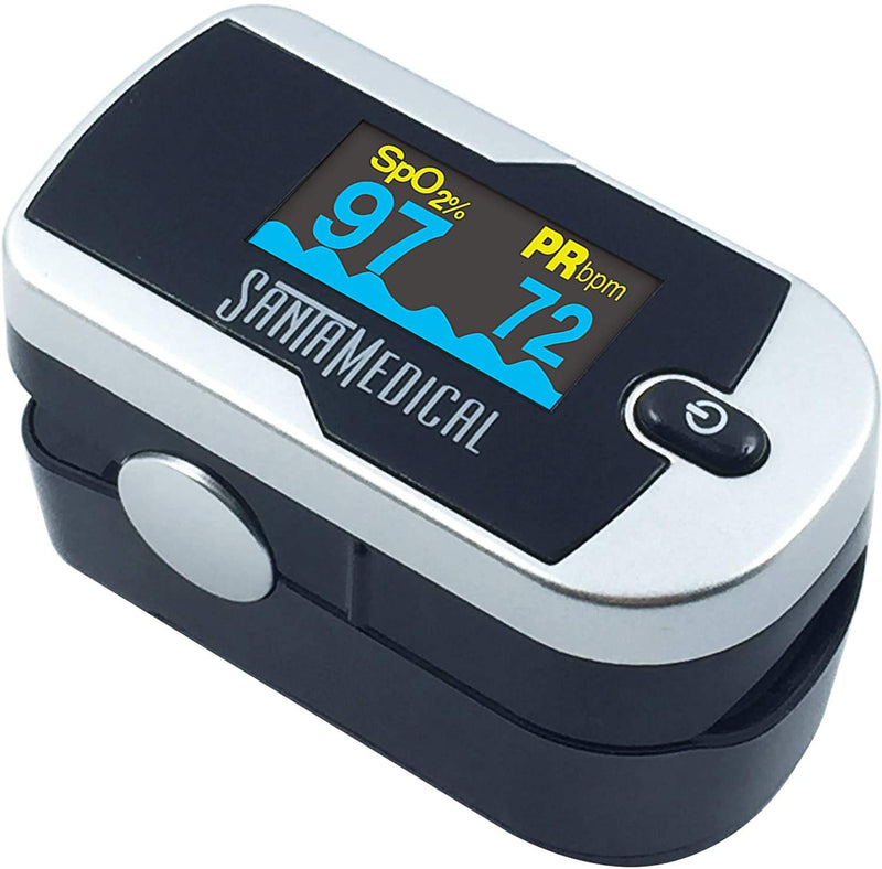 [Australia] - Santamedical Generation 2 Fingertip Pulse Oximeter Oximetry Blood Oxygen Saturation Monitor with Batteries and Lanyard 