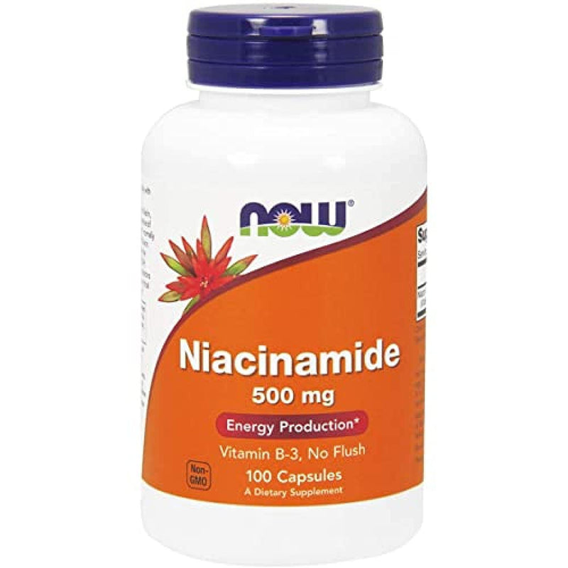 [Australia] - NOW Niacinamide 500mg,100 Capsules 100 Count (Pack of 1) 
